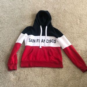 Red, White and Blue San Fransisco Hoddie